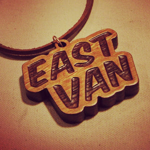 East Van wood pendant